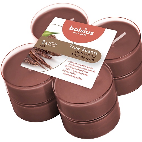 

BOLSIUS Свечи чайные арома True scents агаровое дерево, Свечи чайные арома True scents агаровое дерево