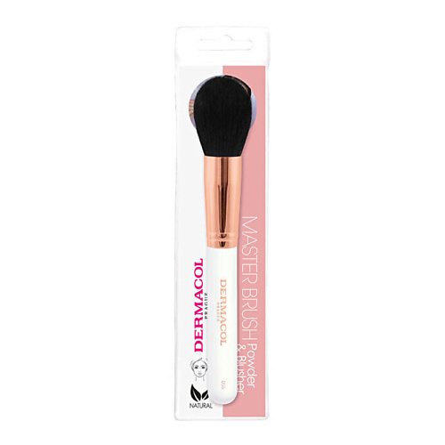 

DERMACOL Косметическая кисть для пудры и румян с футляром Rose Gold D56, Косметическая кисть для пудры и румян с футляром Rose Gold D56