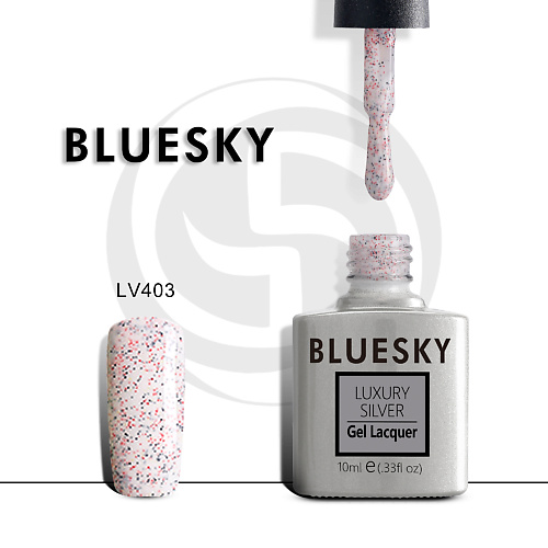 

BLUESKY Гель-лак Luxury Silver LV603, Гель-лак Luxury Silver LV603