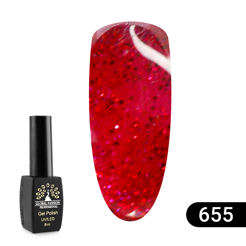 

GLOBAL FASHION Гель лак Sexy Red 652, Гель лак Sexy Red 652
