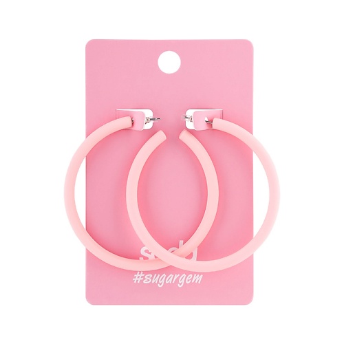 

SODA Серьги BIG PINK RINGS #sugargem, Серьги BIG PINK RINGS #sugargem
