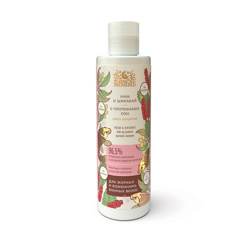 

INDIBIRD Шампунь аюрведический Ним и Шикакай с протеинами сои Neem & Shikakai Ayurvedic Shampoo, Шампунь аюрведический Ним и Шикакай с протеинами сои Neem & Shikakai Ayurvedic Shampoo