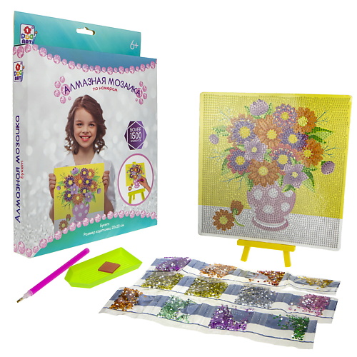 

1TOY Алмазная мозаика Букет, Алмазная мозаика Букет