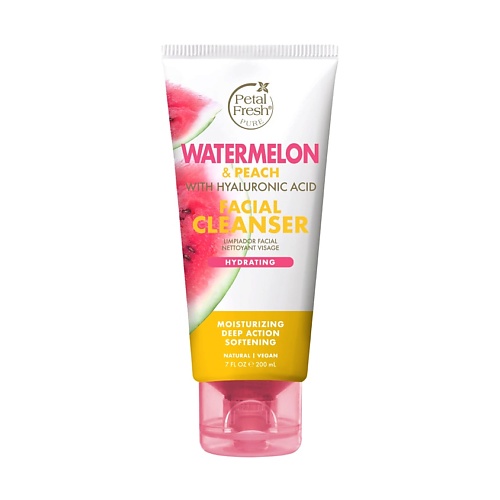 

PETAL FRESH Гель для умывания кожи лица увлажняющий с экстрактом арбуза и персика, Гель для умывания кожи лица увлажняющий с экстрактом арбуза и персика