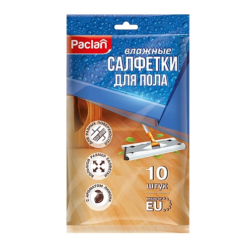 

PACLAN Влажные салфетки для пола 10, Влажные салфетки для пола