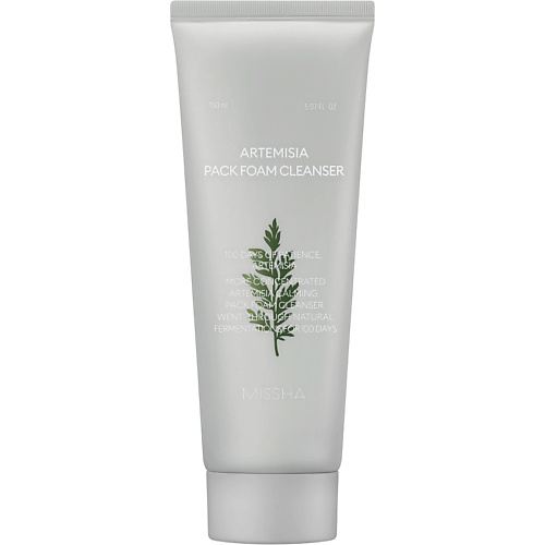 

MISSHA Успокаивающая пенка-маска для умывания с экстрактом полыни Artemisia Calming Pack Foam Cleanser, Успокаивающая пенка-маска для умывания с экстрактом полыни Artemisia Calming Pack Foam Cleanser