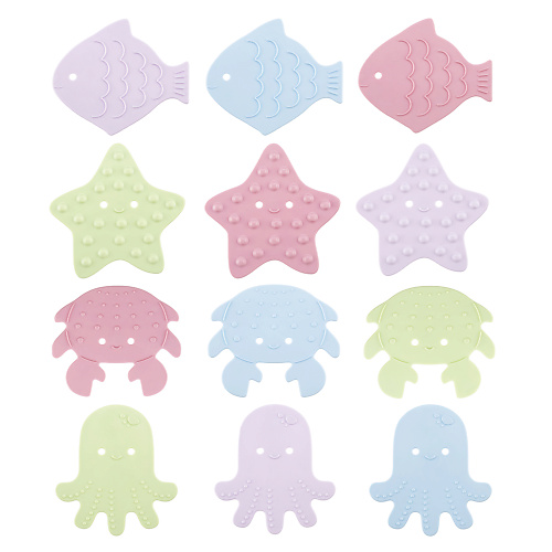 Купание ребенка  Лэтуаль ROXY KIDS Антискользящие мини-коврики для ванны SEA ANIMALS SOFT COLORS