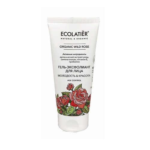 

ECOLATIER Green Гель-Эксфолиант для лица "МОЛОДОСТЬ И КРАСОТА" серия ORGANIC WILD ROSE 100.0, Green Гель-Эксфолиант для лица "МОЛОДОСТЬ И КРАСОТА" серия ORGANIC WILD ROSE