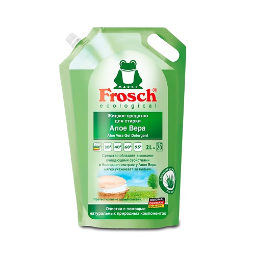 

FROSCH Жидкое средство для стирки АЛОЭ ВЕРА 2000, Жидкое средство для стирки АЛОЭ ВЕРА