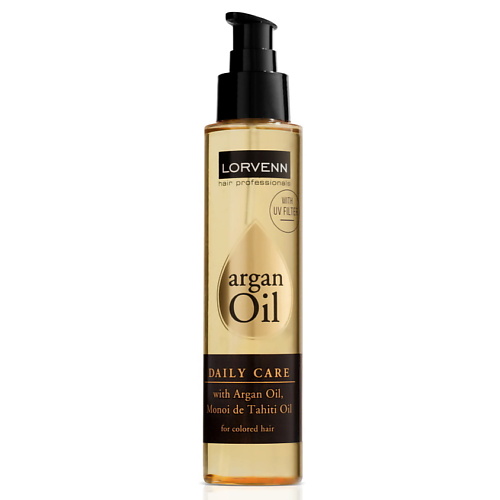 

LORVENN HAIR PROFESSIONALS Деликатное масло для ежедневного ухода за волосами ARGAN OIL DAILY CARE 125.0, Деликатное масло для ежедневного ухода за волосами ARGAN OIL DAILY CARE