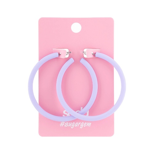 

SODA Серьги BIG PURPLE RINGS #sugargem, Серьги BIG PURPLE RINGS #sugargem
