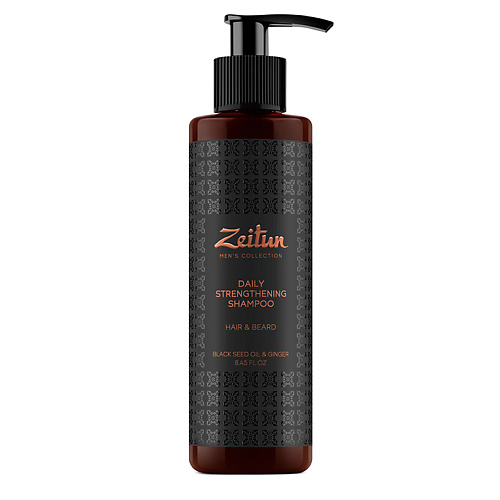 

ZEITUN Шампунь для волос и бороды укрепляющий с имбирем и черным тмином Men's Collection. Daily Strengthening Shampoo, Шампунь для волос и бороды укрепляющий с имбирем и черным тмином Men's Collection. Daily Strengthening Shampoo