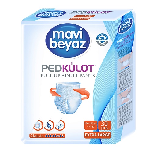 

MAVI BEYAZ Подгузники-трусики для взрослых - XL 30, Подгузники-трусики для взрослых - XL