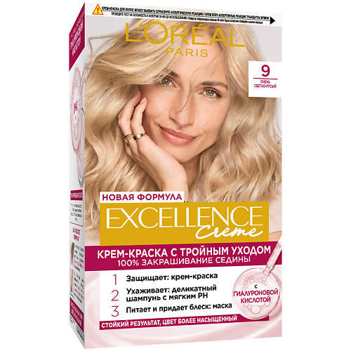 L'ORÉAL PARIS Стойкая крем-краска для волос Excellence Crème