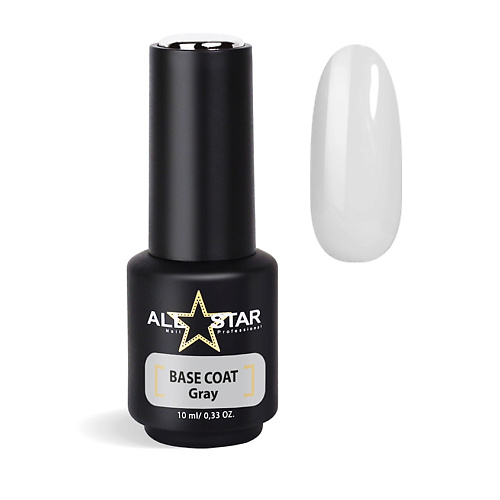 ALL STAR PROFESSIONAL Пластичная цветная база для ногтей BASE COAT Red 450₽