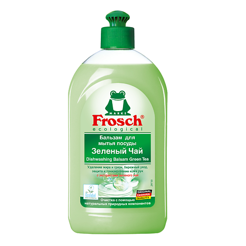 

FROSCH Бальзам для мытья посуды Зеленый чай 500.0, Бальзам для мытья посуды Зеленый чай