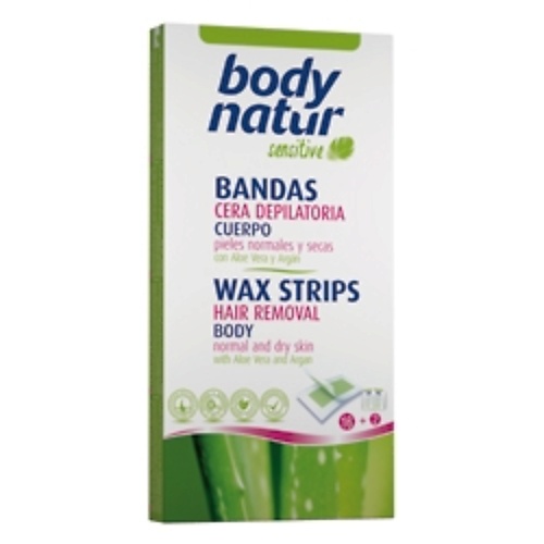

BODY NATUR Восковые полоски для тела для нормальной и сухой кожи с алоэ и арганом Wax Strips Hair Removal Body, Восковые полоски для тела для нормальной и сухой кожи с алоэ и арганом Wax Strips Hair Removal Body