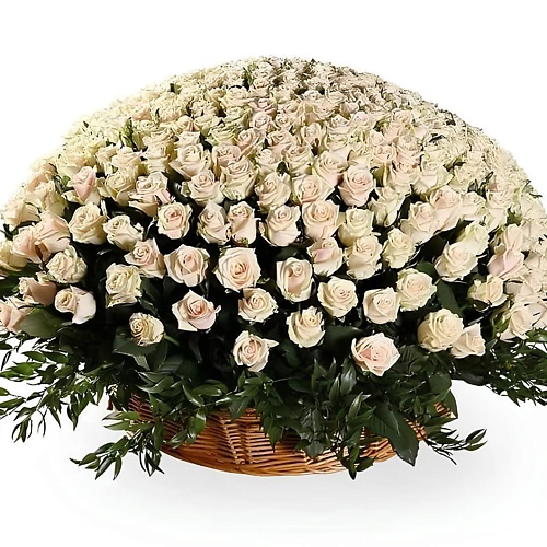 

FLORPRO 151 кремовая роза Талея в корзине, 151 кремовая роза Талея в корзине