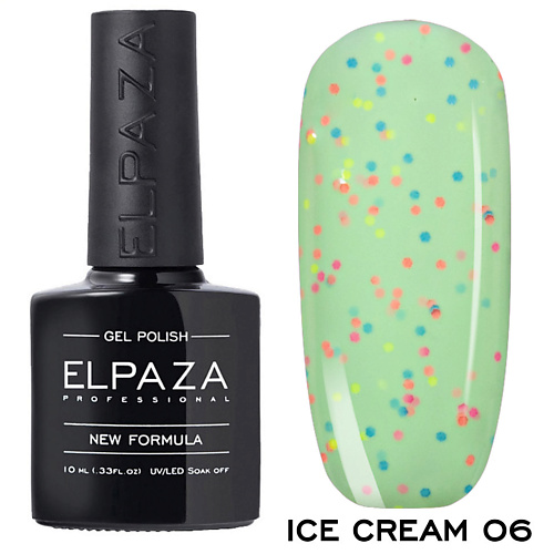 

ELPAZA PROFESSIONAL Гель-лак для ногтей ICE CREAM, Гель-лак для ногтей ICE CREAM