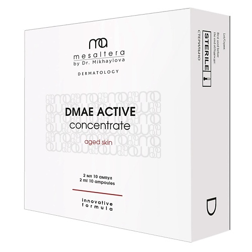 

MESALTERA BY DR. MIKHAYLOVA Сыворотка концентрат 6% ДМАЭ для лифтинга и повышения тонуса DMAE ACTIVE 20.0, Сыворотка концентрат 6% ДМАЭ для лифтинга и повышения тонуса DMAE ACTIVE