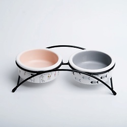 Миски керамические на подставке