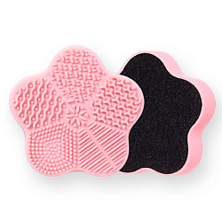 Силиконовый коврик для очистки кистей, "Цветок"