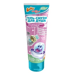 Гель-смузи для душа детский перламутровый розовый