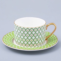 Чашка с блюдцем чайная  "ЛАЙМ"