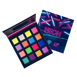 Набор теней для век NEON Demon 16 оттенков