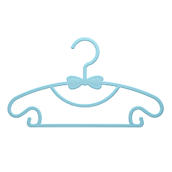 Набор вешалок плечики для детской одежды пластиковые