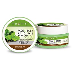 Сахарный скраб для лица и тела Green Tea