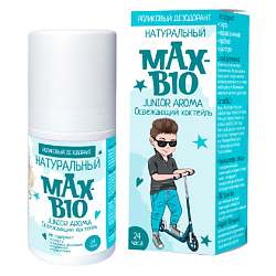 Подростковый дезодорант MAX-BIO JUNIOR AROMA Освежающий коктейль