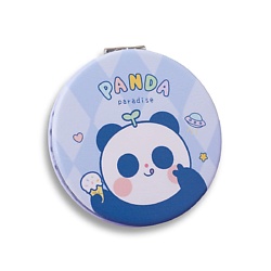 Зеркало складное "Panda paradise eat ice cream" с увеличением