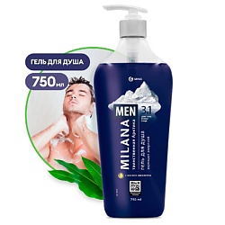 Milana MEN Гель для душа 3 в 1 "Таинственная Арктика"