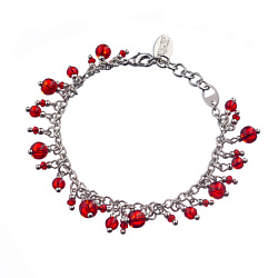 Браслет Crespino с кристаллами и стеклянными бусинами