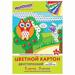Картон цветной А4 EXTRA Рисунок