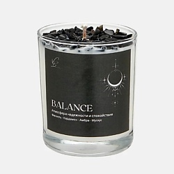 Ароматическая свеча "Balance" с кристаллами обсидиана