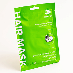 Маска-шапочка для волос с кокосовым маслом