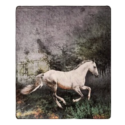 Плед Arya с принтом 150X200 Horse Черный