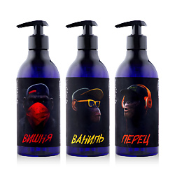 Подарочный набор жидкого мыла Monkey Вишня, Ваниль, Розовый перец