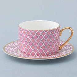 Чашка с блюдцем чайная  "Астра №2"