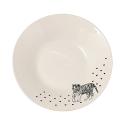 Глубокая тарелка керамическая «Животные»