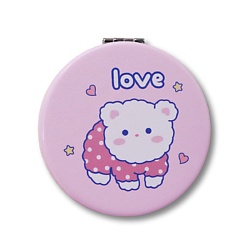 Зеркало складное "Cute love pink" с увеличением