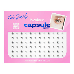 Стразы для лица и волос самоклеящиеся CAPSULE, Lovely