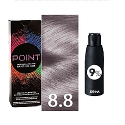 Краска для волос, тон №8.8, Блонд жемчужный + Оксид 9%