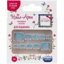 Накладные ногти Pedicure style Aqua Blue
