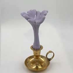 Свеча "Гриб Лисичка" лилового цвета