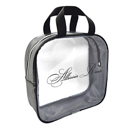 Косметичка-сумка женская прозрачная из пленки "Черный жемчуг"