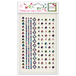 Стразы-наклейки для лица и тела Сверкающая геометрия