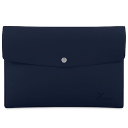 Папка - конверт формата А5 с одной кнопкой из экокожи